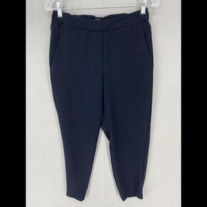 J Crew Womens Pant Size 6 Navy Blue Cropped Business Casual